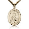 Gold Filled 1in St Louis Medal & 24in Chain