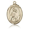 14kt Yellow Gold 1in St Philip the Apostle Medal