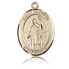 14kt Yellow Gold 1in St Patrick Medal