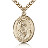 Gold Filled 1in St Paul the Apostle Medal & 24in Chain
