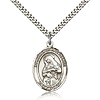 Sterling Silver 1in Lady of Providence Medal & 24in Chain