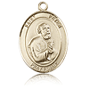 14kt Yellow Gold 1in St Peter Medal