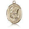 14kt Yellow Gold 1in St Raymond Medal