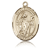 14kt Yellow Gold 1in St Richard Medal