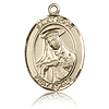 14kt Yellow Gold 1in St Rose Medal