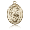14kt Yellow Gold 1in St Sarah Medal
