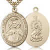 Gold Filled 1in Scapular Medal & 24in Chain