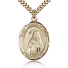 Gold Filled 1in St Teresa of Avila Medal & 24in Chain