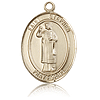 14kt Yellow Gold 1in St Stephen Medal