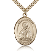 Gold Filled 1in St Timothy Medal & 24in Chain
