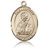 14kt Yellow Gold 1in St Timothy Medal