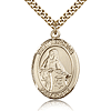 Gold Filled 1in St Veronica Medal & 24in Chain