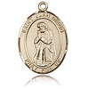 14kt Yellow Gold 1in St Juan Diego Medal