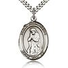 Sterling Silver 1in St Juan Diego Medal & 24in Chain
