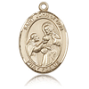 14kt Yellow Gold 1in St John of God Medal