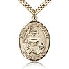 Gold Filled 1in St Julie Billiart Medal & 24in Chain