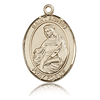 14kt Yellow Gold 1in St Agnes Medal