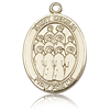 14kt Yellow Gold 1in St Cecilia Choir Medal