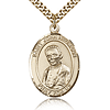 Gold Filled 1in St John Neumann Medal & 24in Chain