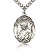 Sterling Silver 1in St John Neumann Medal & 24in Chain