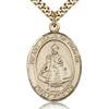 Gold Filled 1in Infant of Prague Medal & 24in Chain