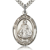 Sterling Silver 1in Infant of Prague Medal & 24in Chain