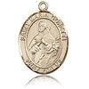14kt Yellow Gold 1in St Maria Goretti Medal