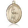 14kt Yellow Gold 1in St Petronille Medal