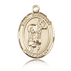 14kt Yellow Gold 1in St Stephanie Medal
