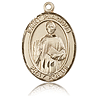 14kt Yellow Gold 1in St Placidus Medal