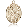 14kt Yellow Gold 1in St Isaiah Medal