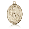 14kt Yellow Gold 1in St Susanna Medal