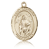 14kt Yellow Gold 1in St Deborah Medal