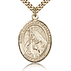 Gold Filled 1in St Margaret of Cortona Medal & 24in Chain