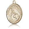 14kt Yellow Gold 1in St Margaret of Cortona Medal