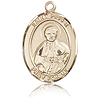 14kt Yellow Gold 1in St Pius X Medal