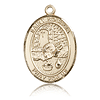 14kt Yellow Gold 1in St Rosalia Medal