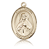 14kt Yellow Gold 1in St Olivia Medal