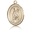 14kt Yellow Gold 1in St Ronan Medal