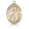 14kt Yellow Gold 1in St Columbanus Medal