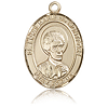 14kt Yellow Gold 1in St Louis de Montfort Medal
