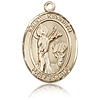 14kt Yellow Gold 1in St Kenneth Medal