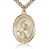 Gold Filled 1in St Edmund Medal & 24in Chain