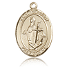 14kt Yellow Gold 1in St Clement Medal