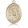 14kt Yellow Gold 1in St Felicity Medal