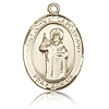 14kt Yellow Gold 1in St John of Capistrano Medal