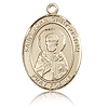14kt Yellow Gold 1in St John Chrysostom Medal