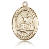 14kt Yellow Gold 1in St John Licci Medal