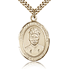 Gold Filled 1in St Josephine Bakhita Medal & 24in Chain