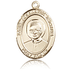 14kt Yellow Gold 1in St Josemaria Escriva Medal